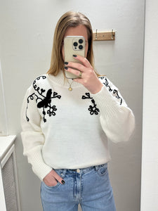 BUTTERFLY KNIT OFF WHITE